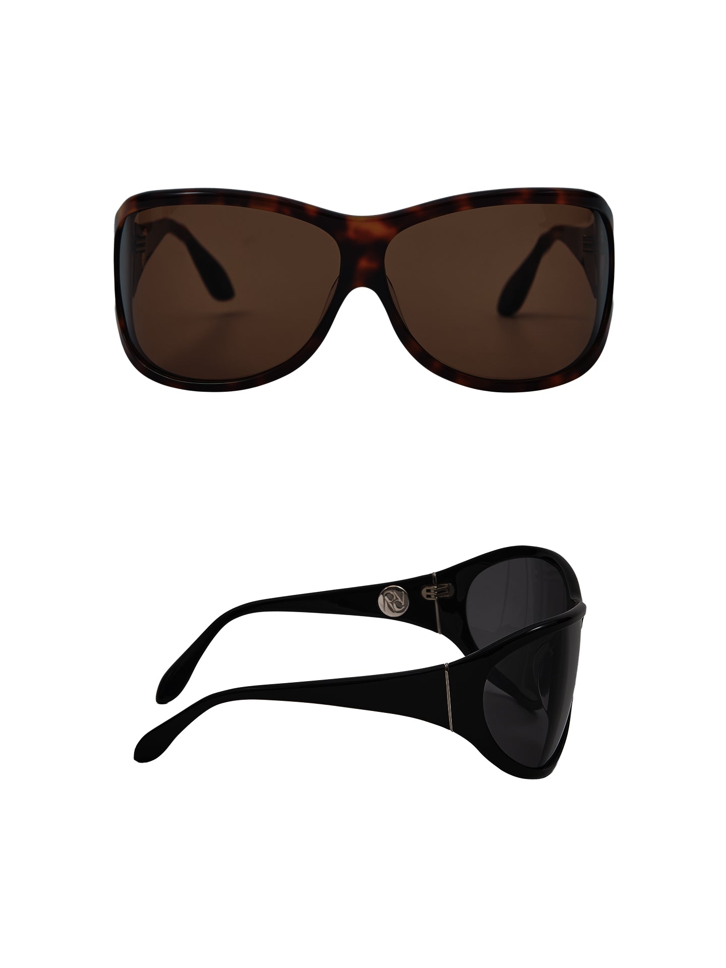 “Moss” Curved Aviator Sunglasses