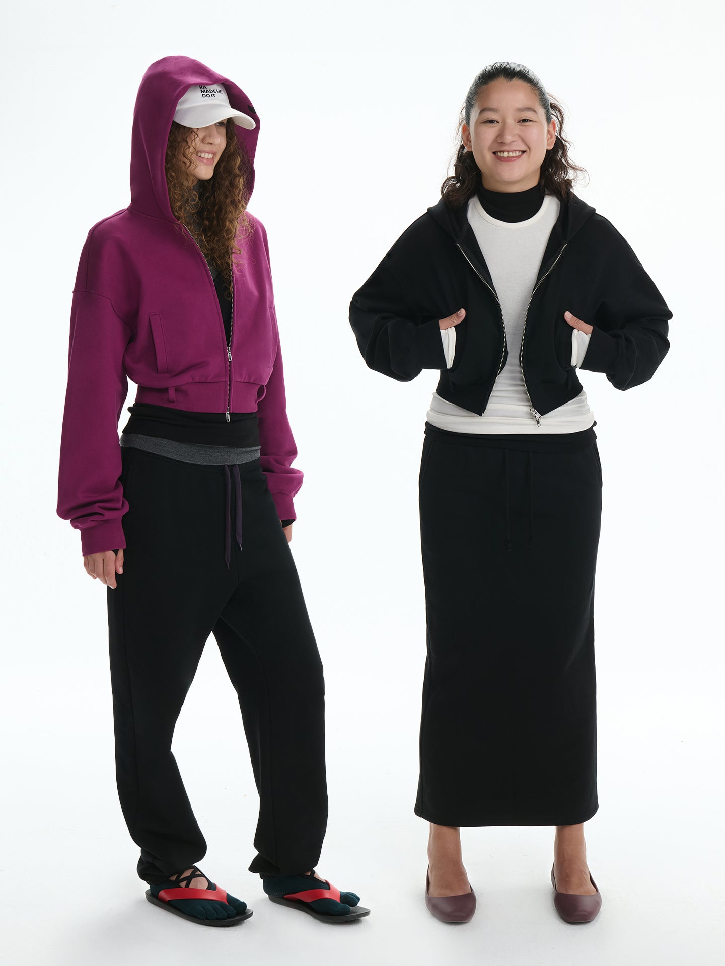 "Take a Walk" Cropped Hoodie