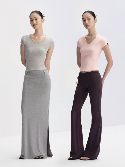 “Hourglass” V-Neck T-Shirt