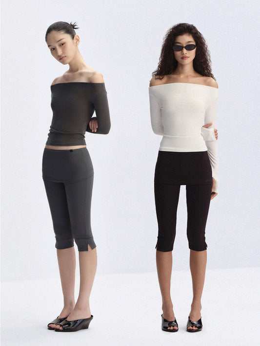 Off-Shoulder Contour Top