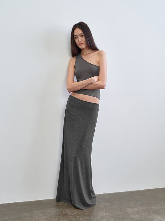 "Hourglass" Asymmetrical Fitted Top