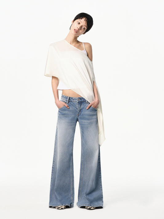 “Dandy” Low-rise Flared Jeans