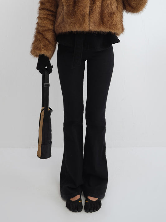 Mona High-Rise Stretch Flared Denim Pants