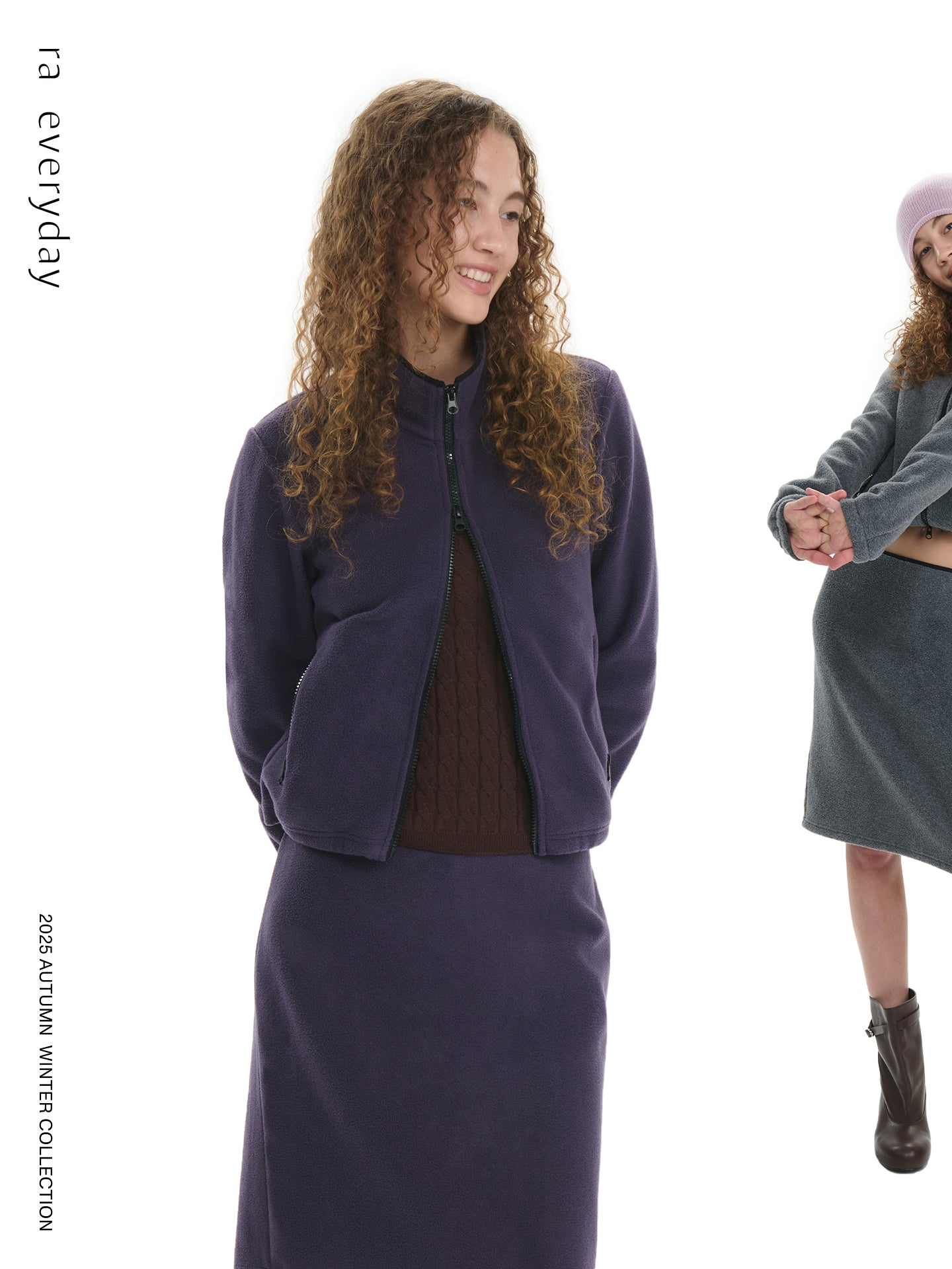 “Take A Walk” Fleece Cropped Jacket