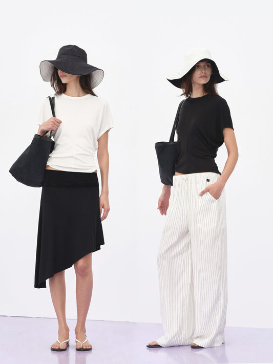 Soft Move Draped Fitted T-shirt