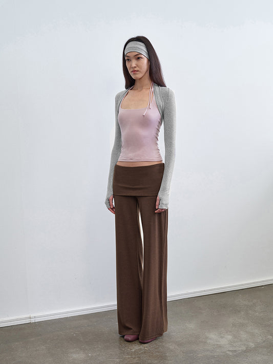 Slim Fit Open-Back Tank Top