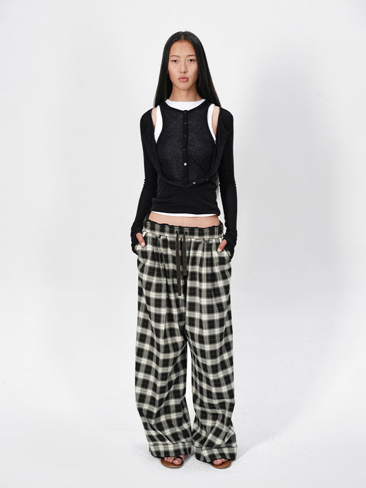 The Oversized Check Pants