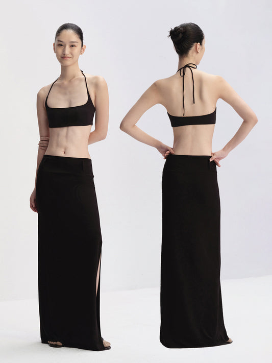 Sculpted Halter Bra Top