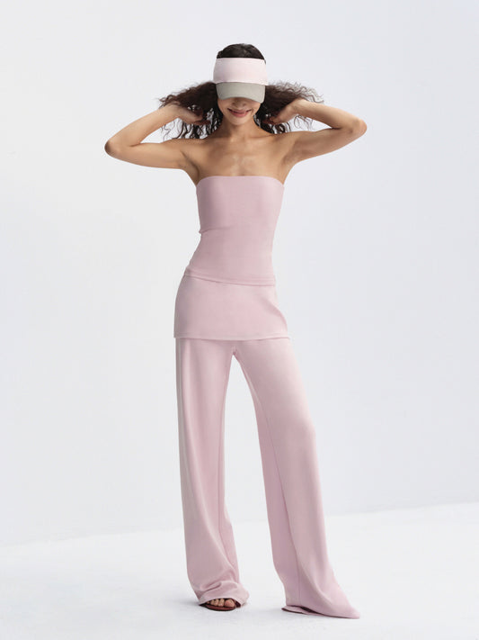 “Take a Walk” Layered Wide-Leg Pants