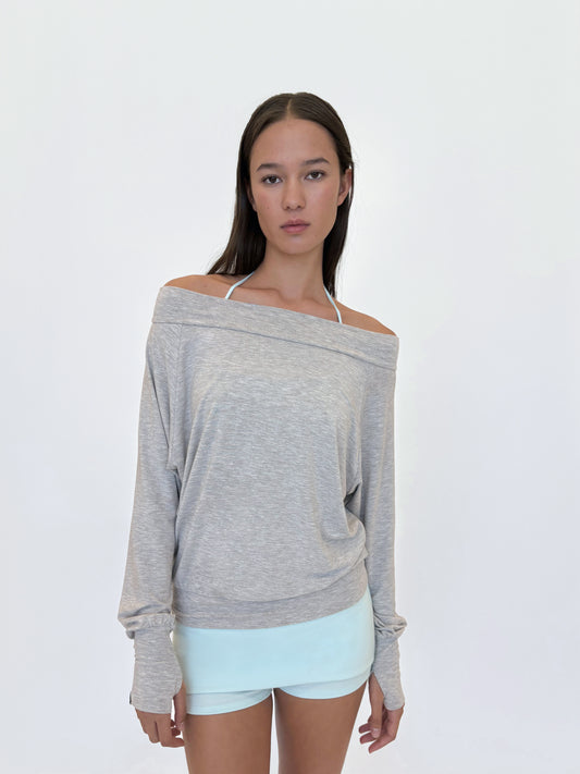 Off-Shoulder Draped Top