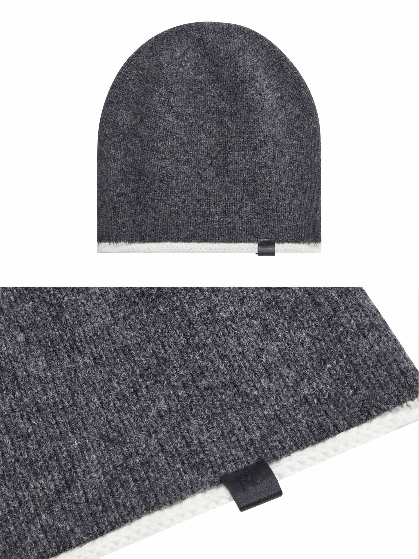 The Color Block Cashmere Beanie