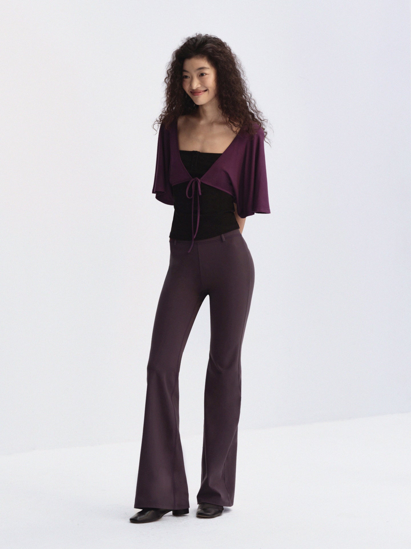 Tie-Front Cropped Cover-Up