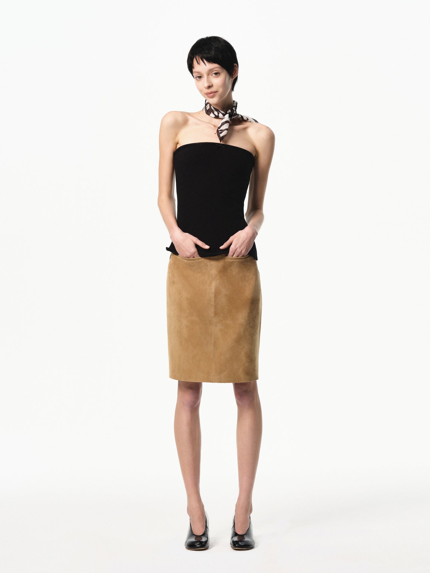 “Classique” Lambskin Straight Skirt