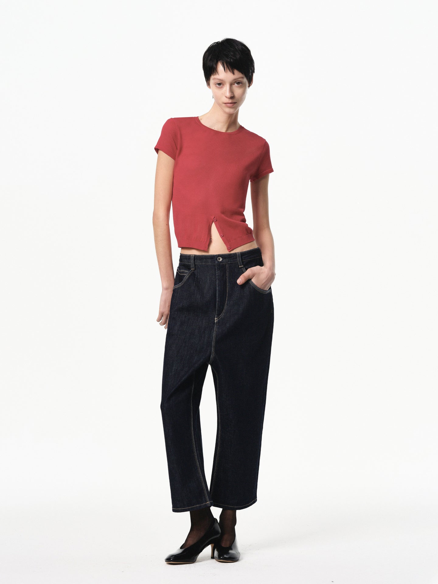 “Dandy” Relaxed Cropped Jeans