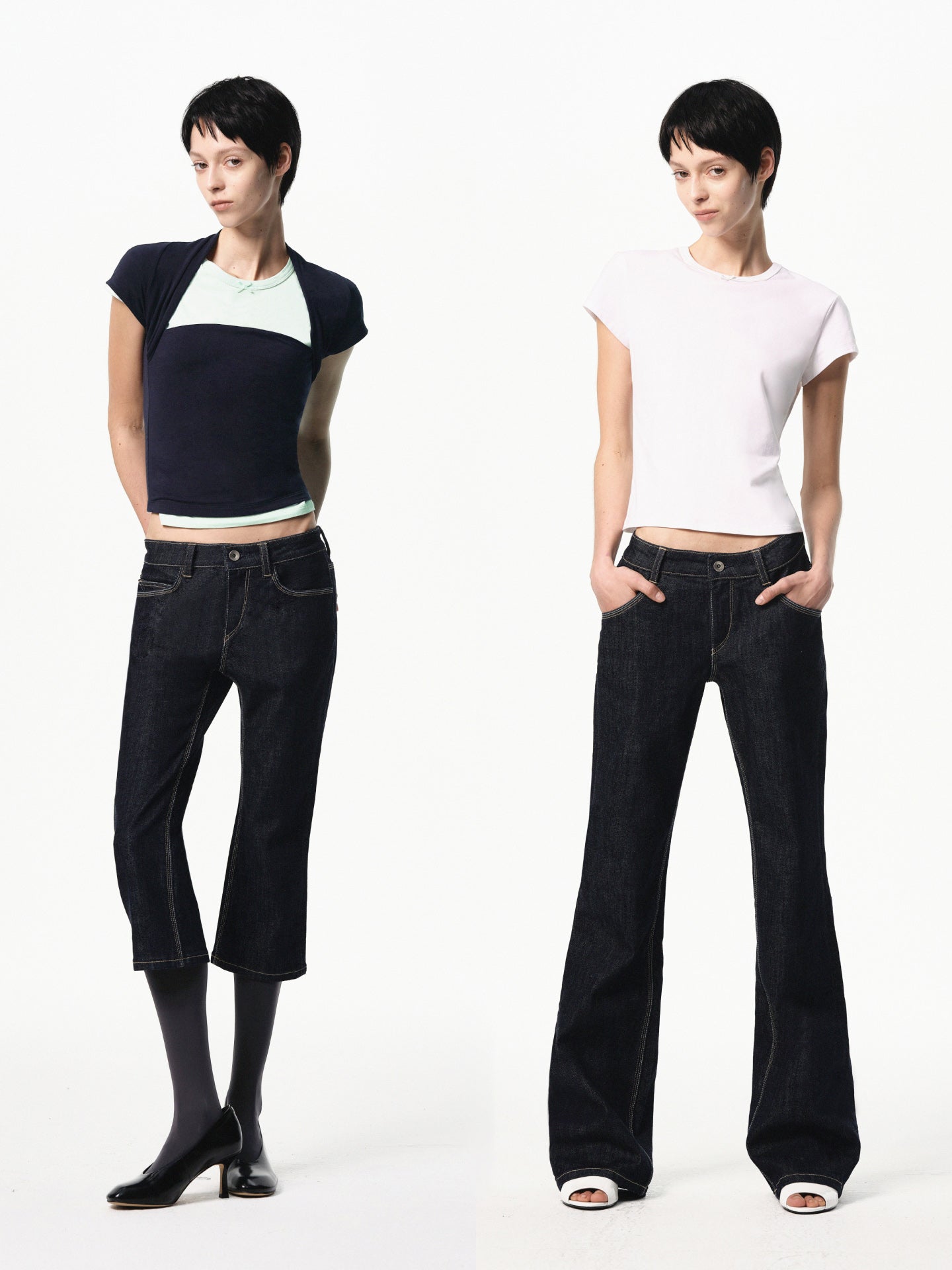 Petite Bow Fitted Tee