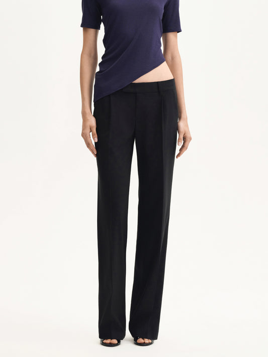 “Classique” Low-rise Wool Straight Trousers
