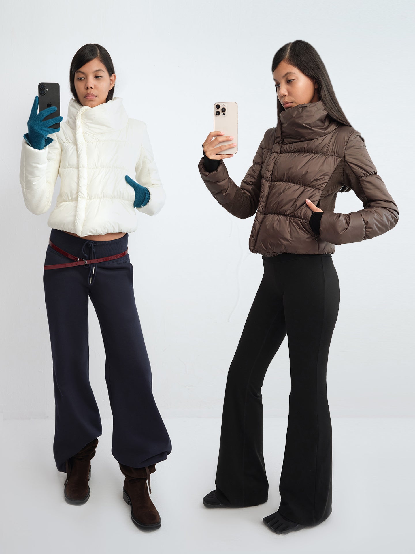 "Bubble" Asymmetric Quilted Puffer Jacket