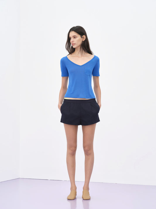 Lightweight V-neck Pocket T-shirt