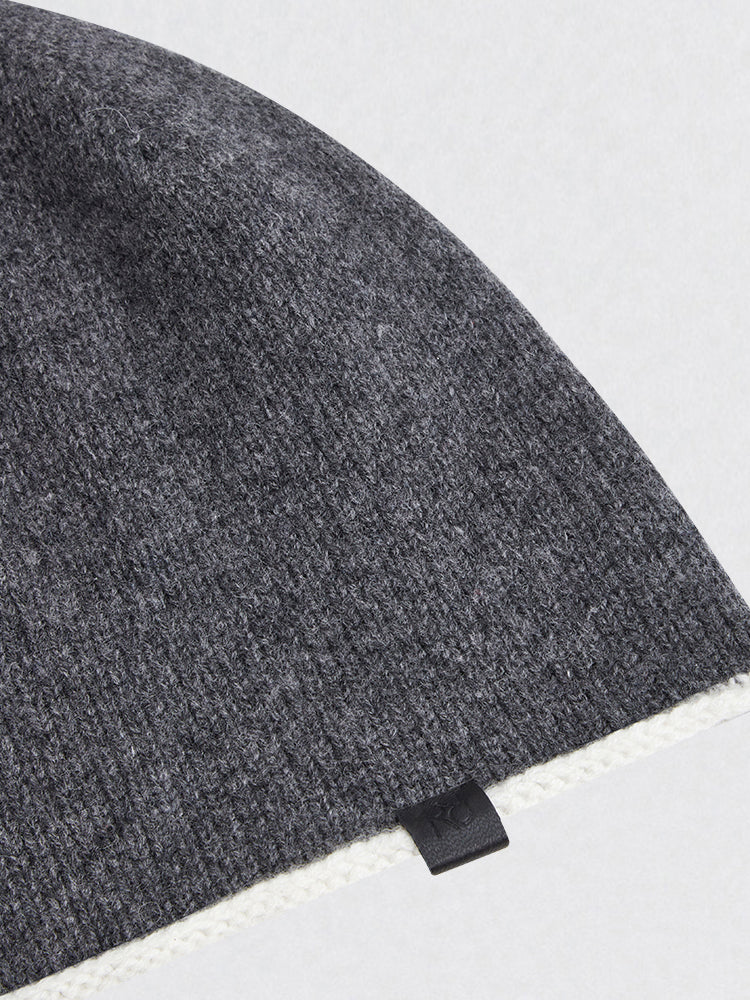 The Color Block Cashmere Beanie