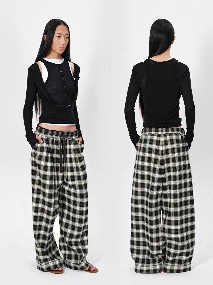 The Oversized Check Pants