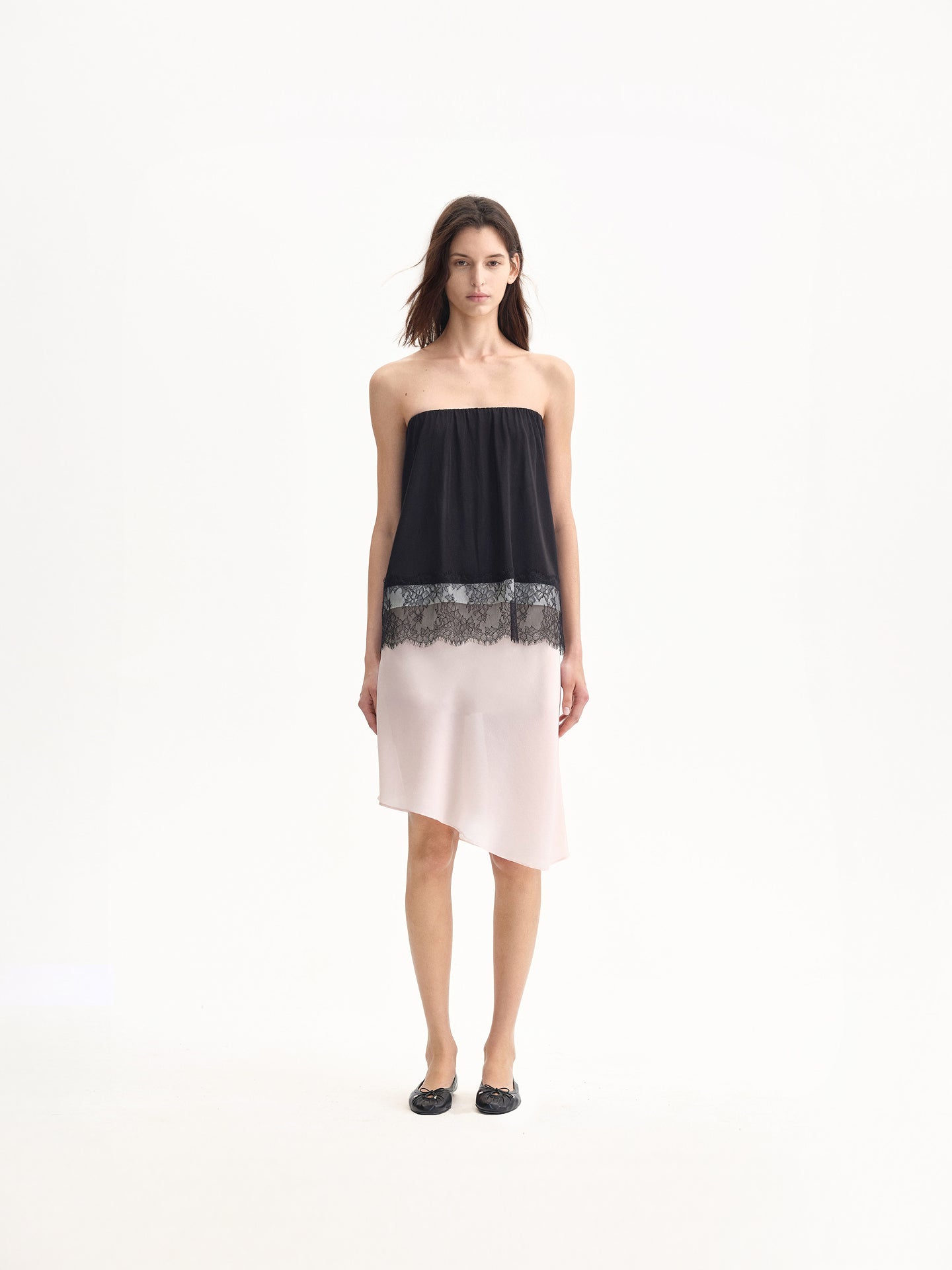 “Haze” Bias-cut Satin Midi Skirt