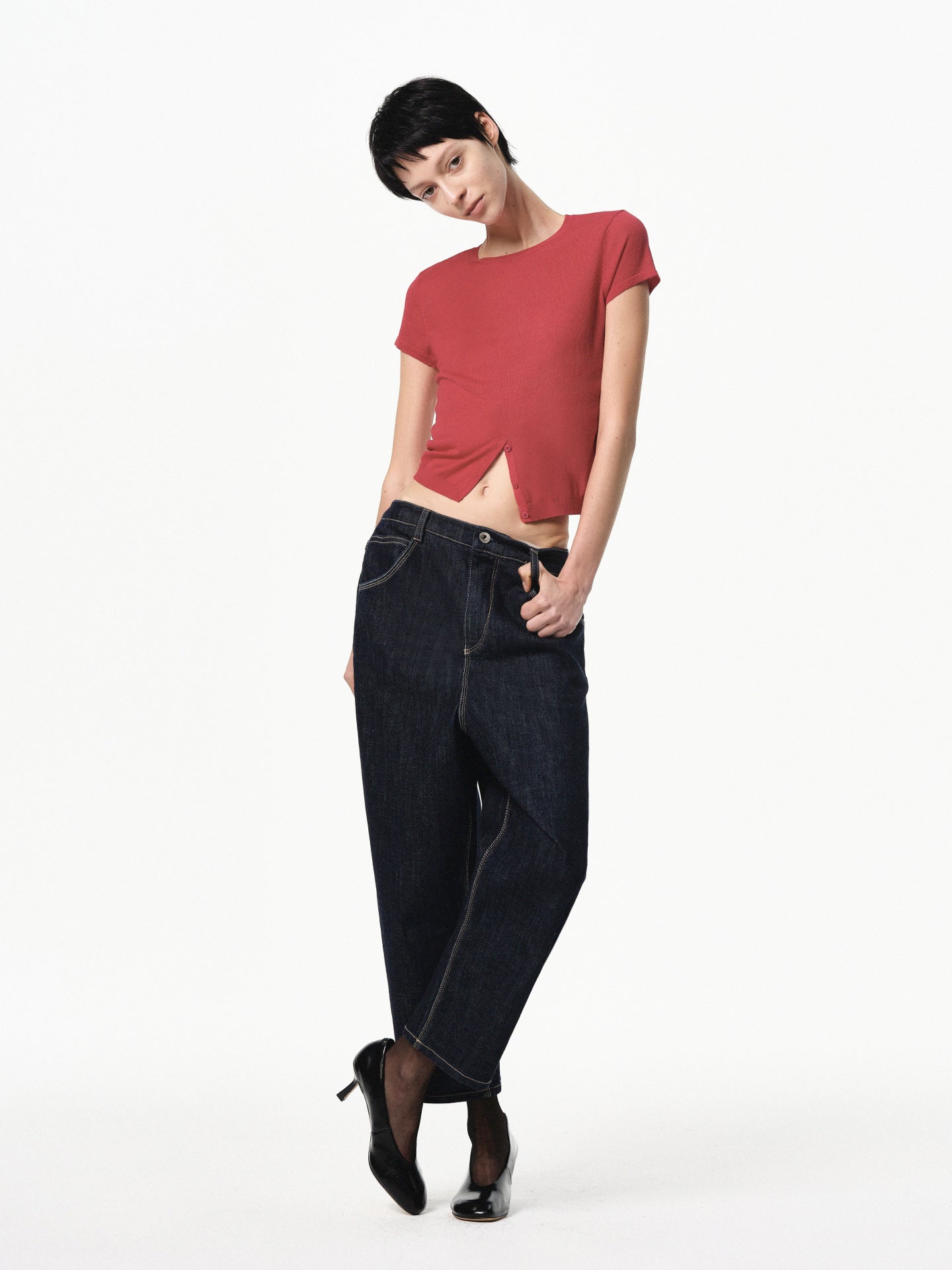 “Dandy” Relaxed Cropped Jeans