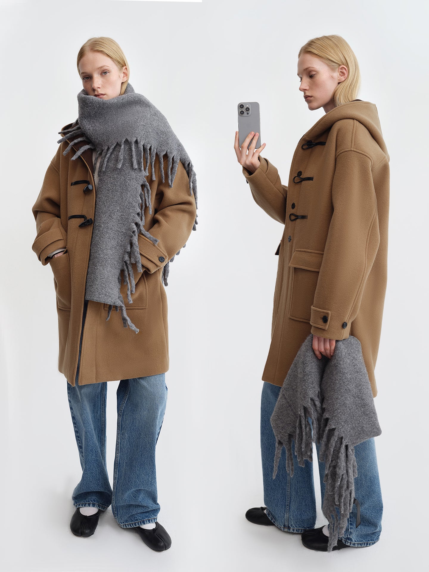 Hood Duffle Wool Coat