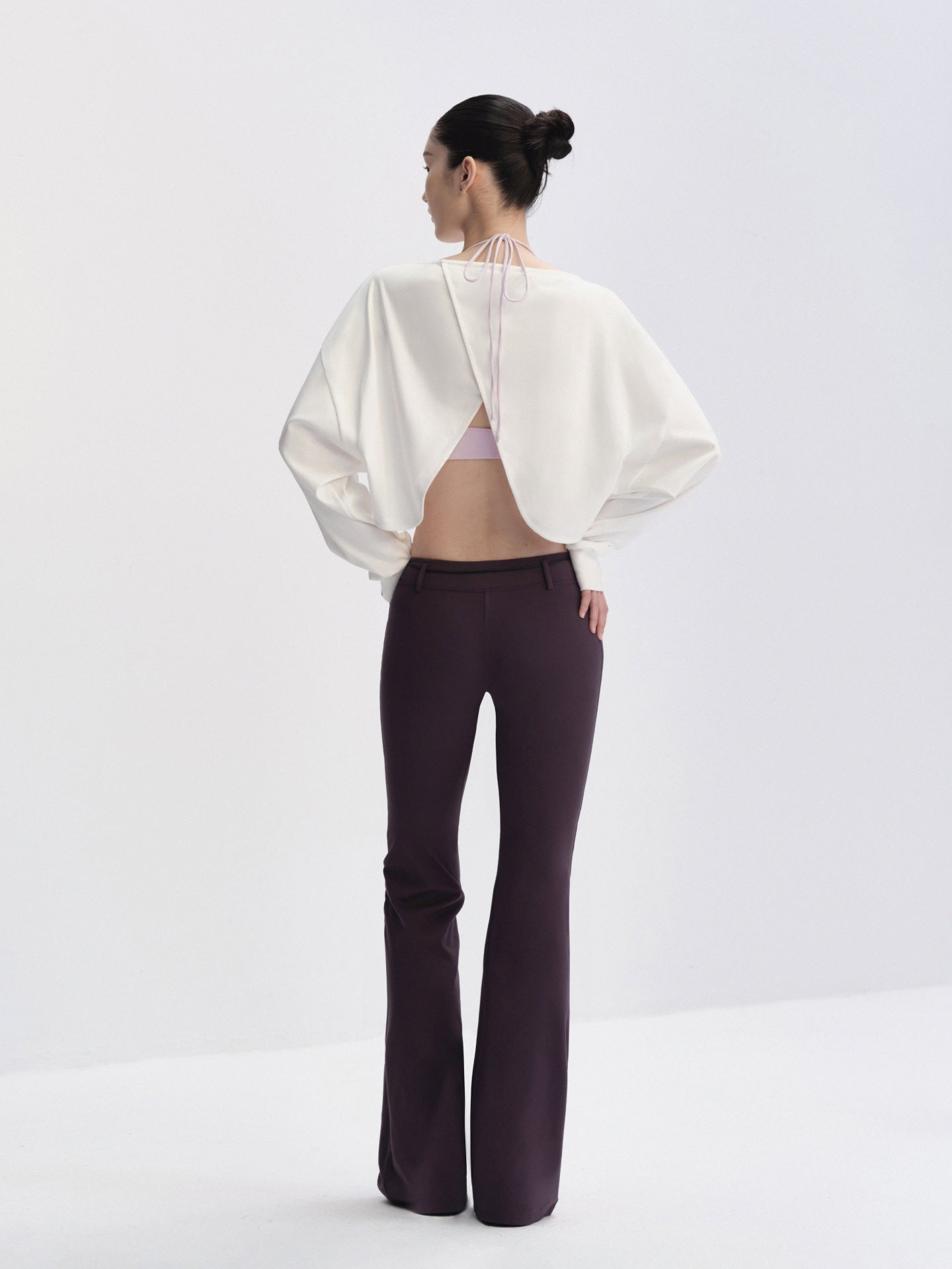 Open-Back Dolman Long Sleeve Tee