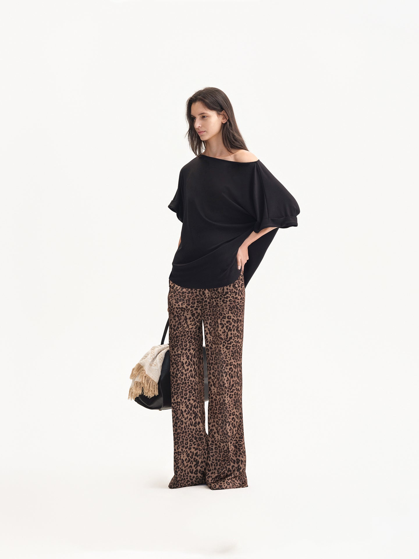 “Holiday Mood” Satin Lounge Trousers