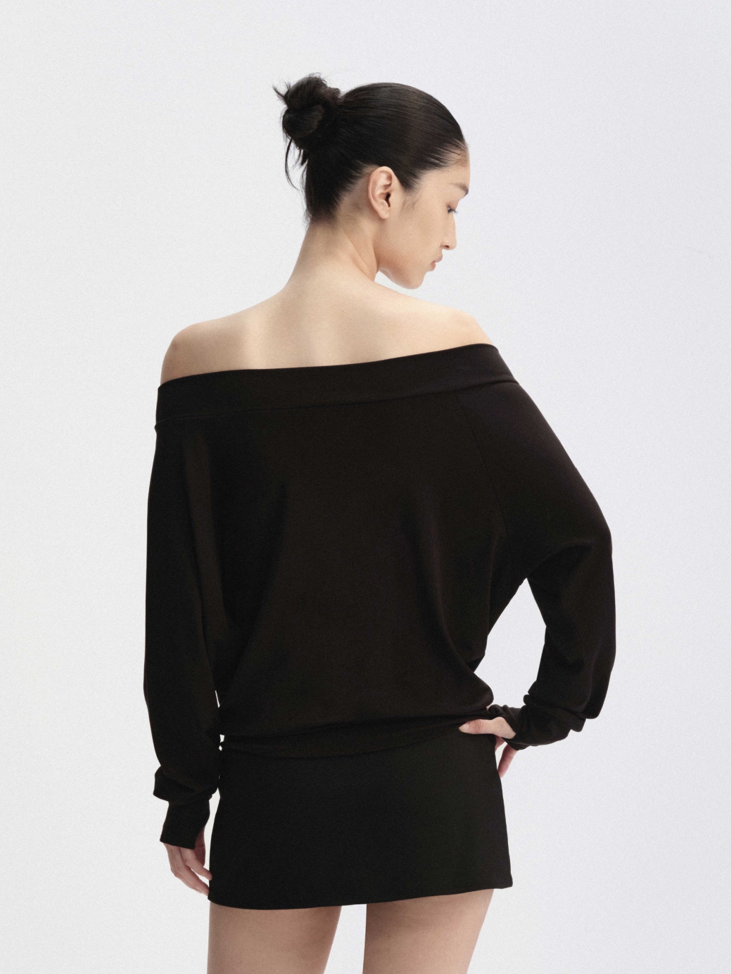 Off-Shoulder Draped Top
