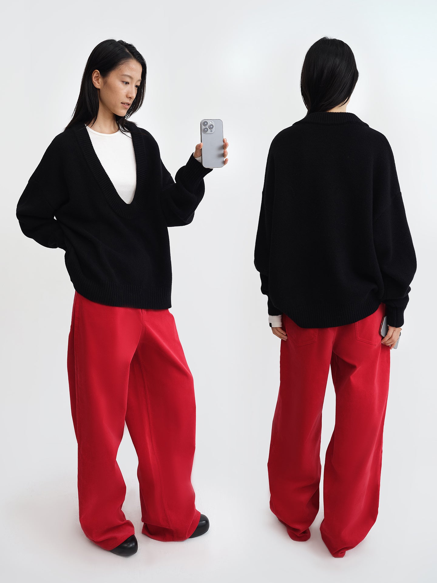 Plush Wide-Leg Pants