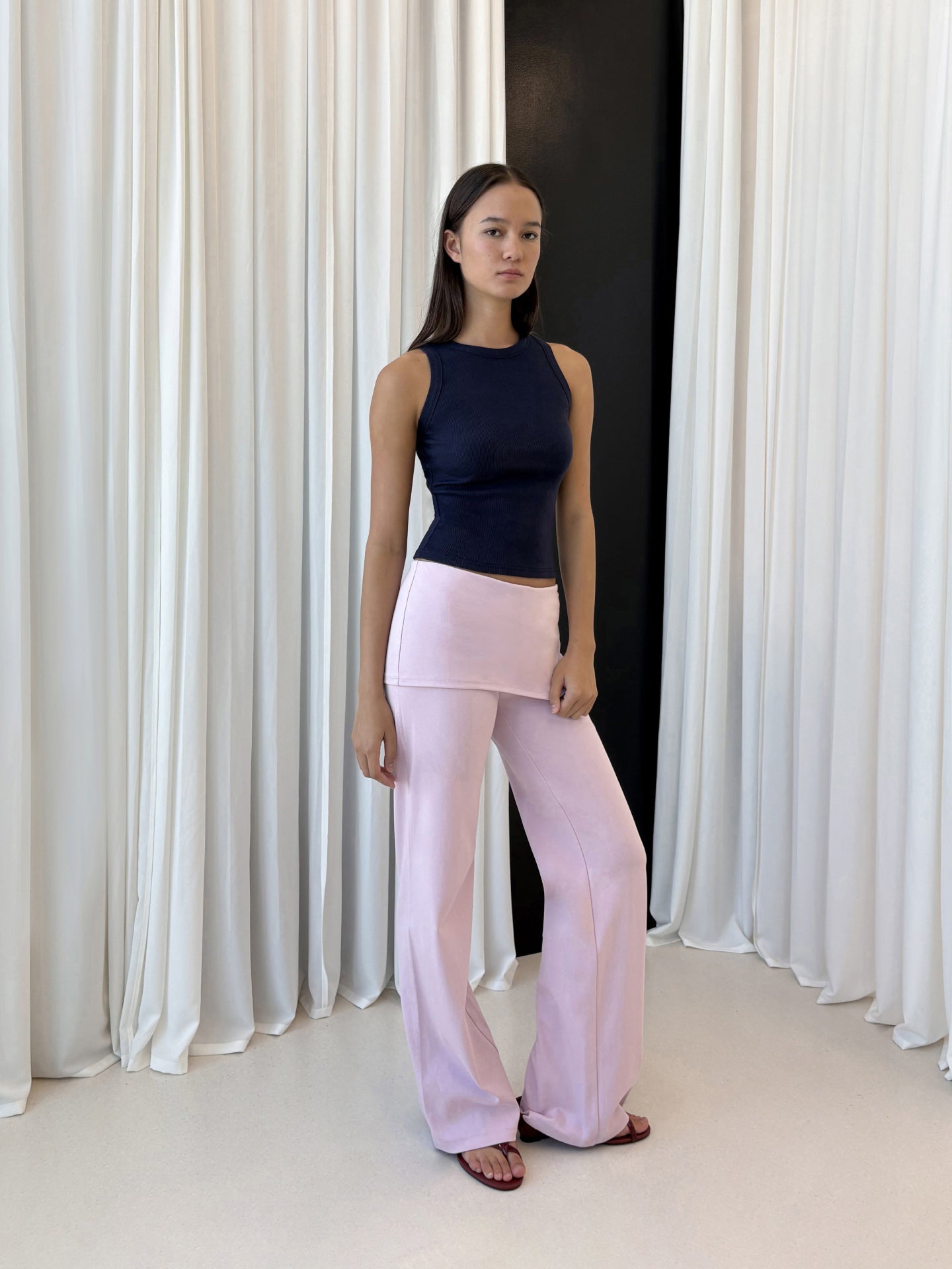 Contour Ribbed Racer Tank