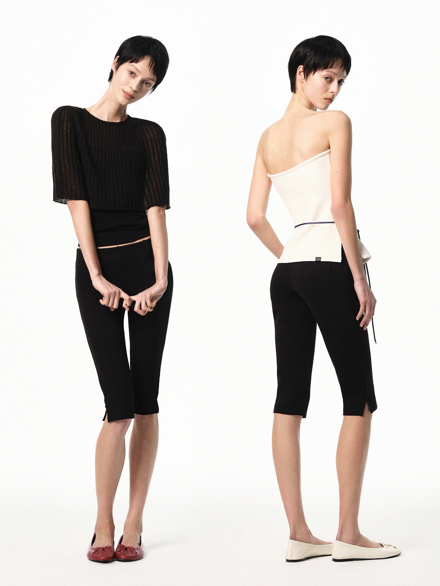 “Edit” Mid-rise Stretch Capri Pants