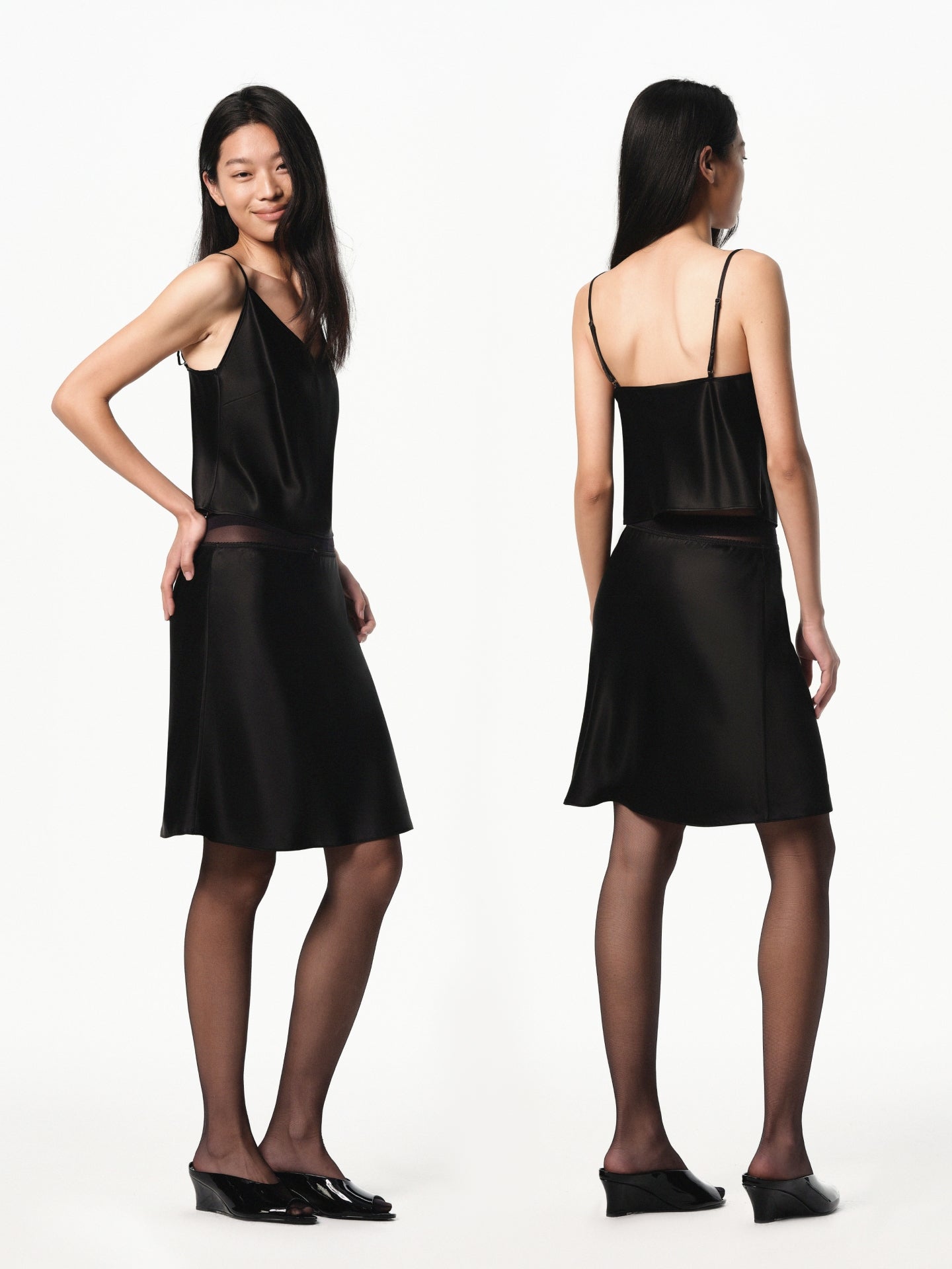“Poise” Satin V-neck Camisole