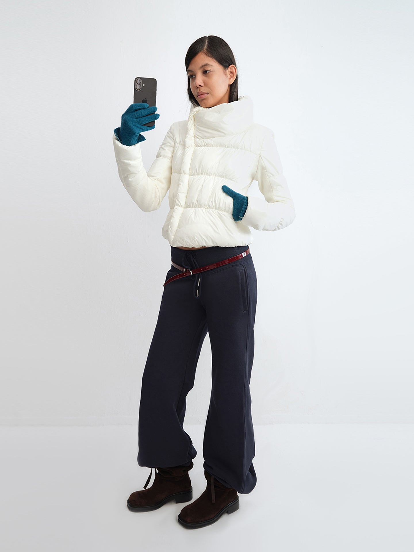 "Bubble" Asymmetric Quilted Puffer Jacket