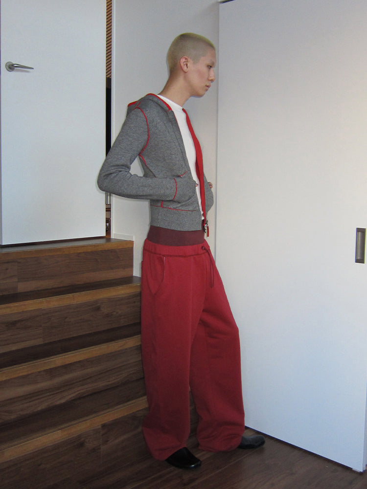 "Take A Walk" Double-waist Low Crotch Sweatpants