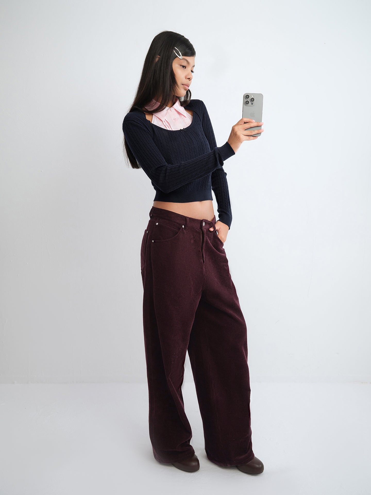 Layered Shrug Cable-Knit Tube Top