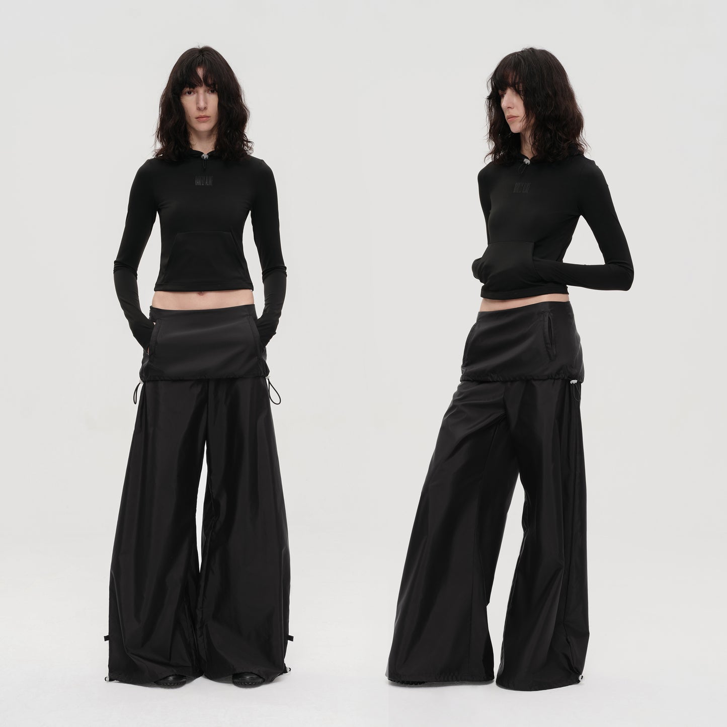 "The Kangaroo" Sporty Wide-leg Pants