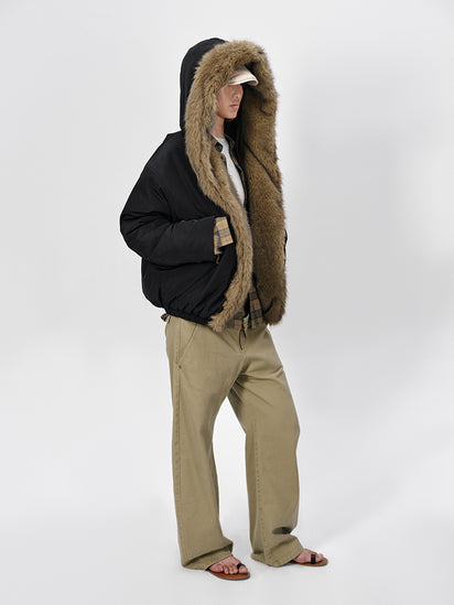 The Two-way Cropped Faux-Fur Jacket – Rarely Alike