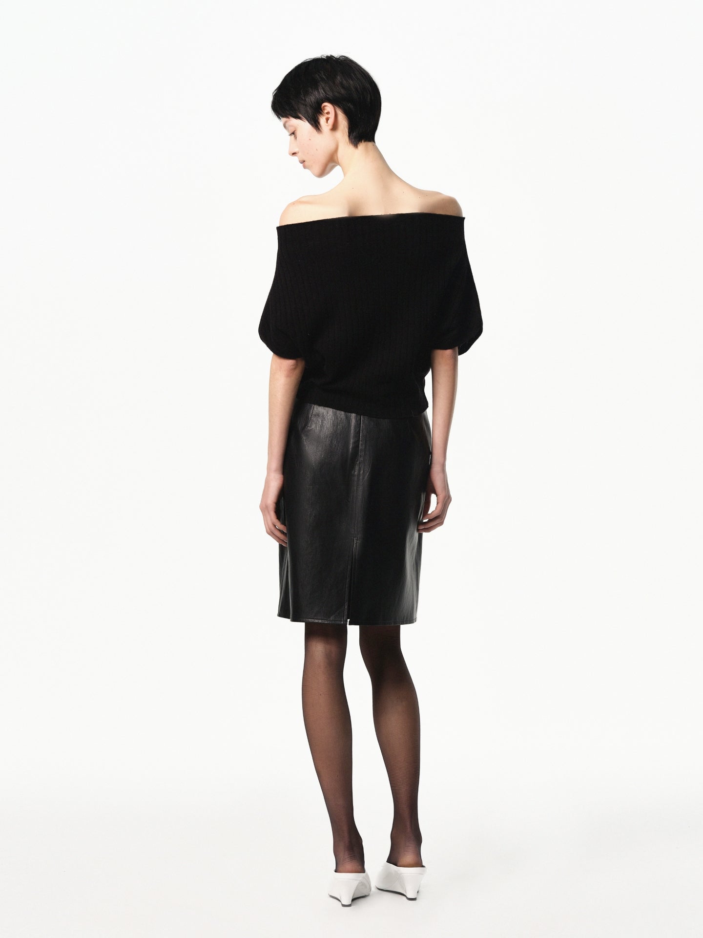 “Poise” Multi-way Ribbed Knit Top