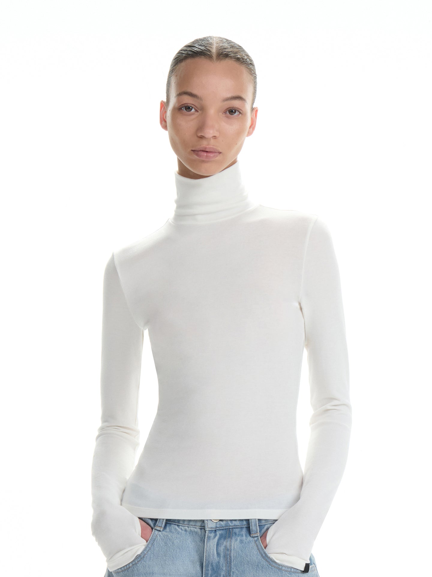 Relaxed Turtleneck T-Shirt