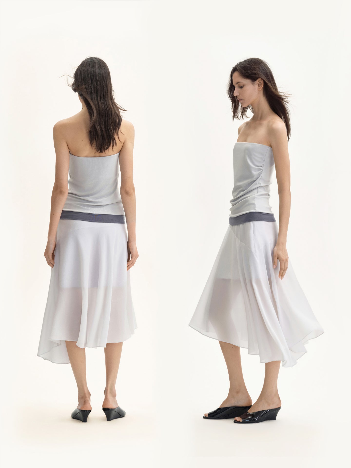 Modal Ruched Contrast Bandeau Top