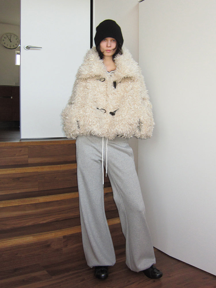 The Cropped Faux-fur Jacket