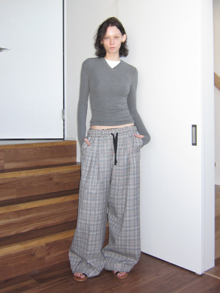 The Oversized Check Pants