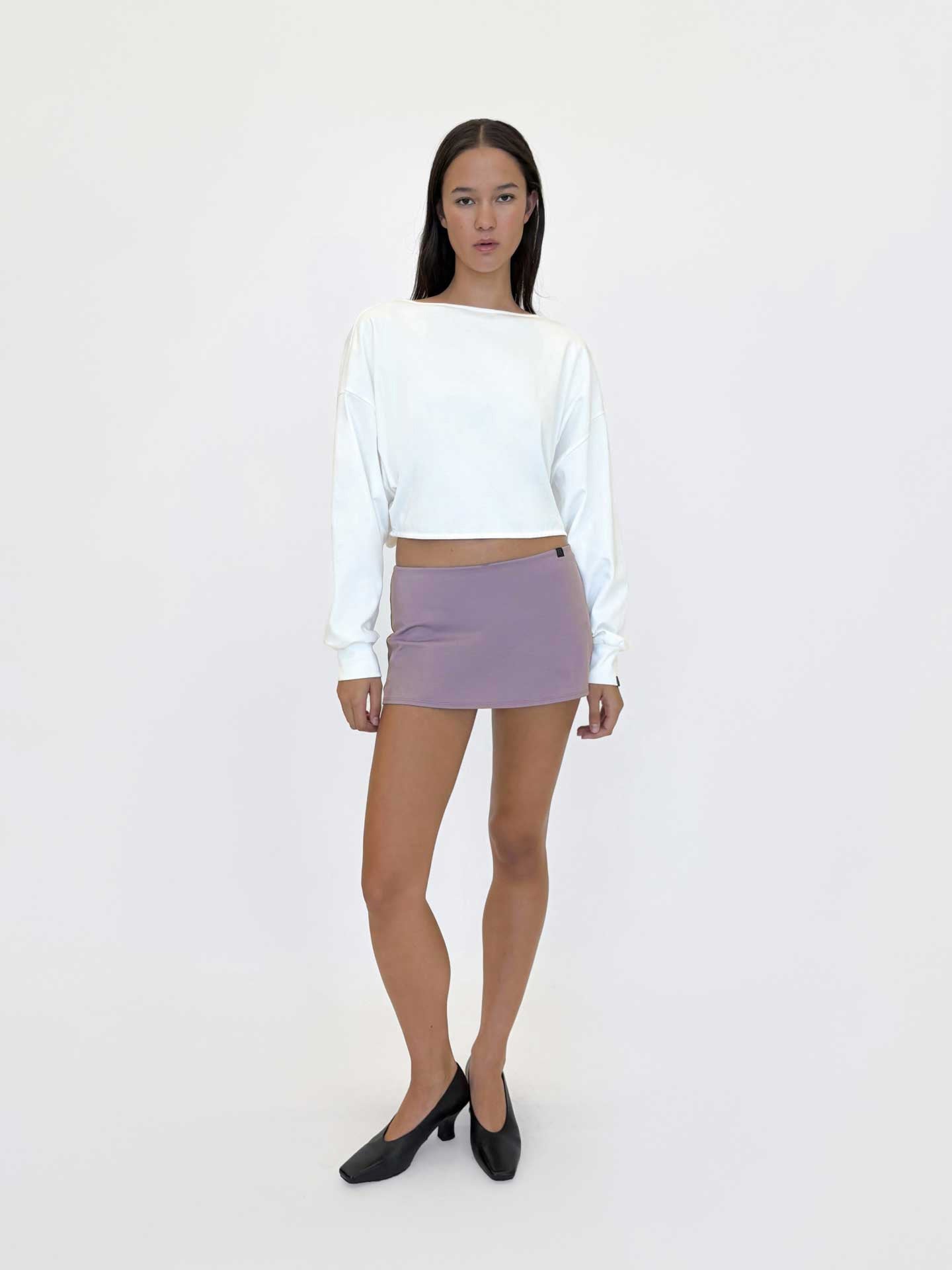 Open-Back Dolman Long Sleeve Tee