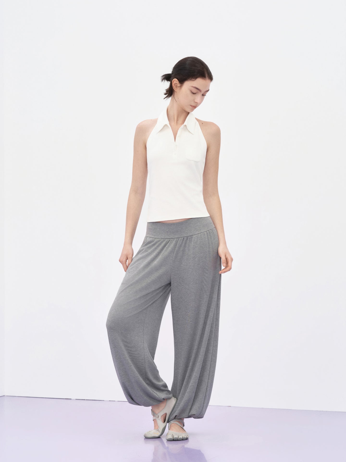 “Light It” Halter Polo Tank