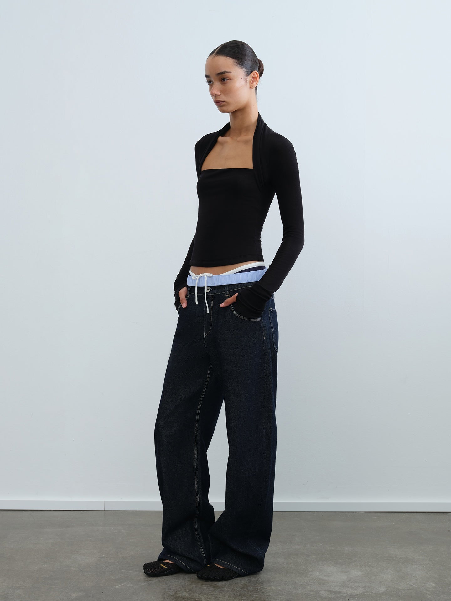 Layered Shrug Knit Tube Top