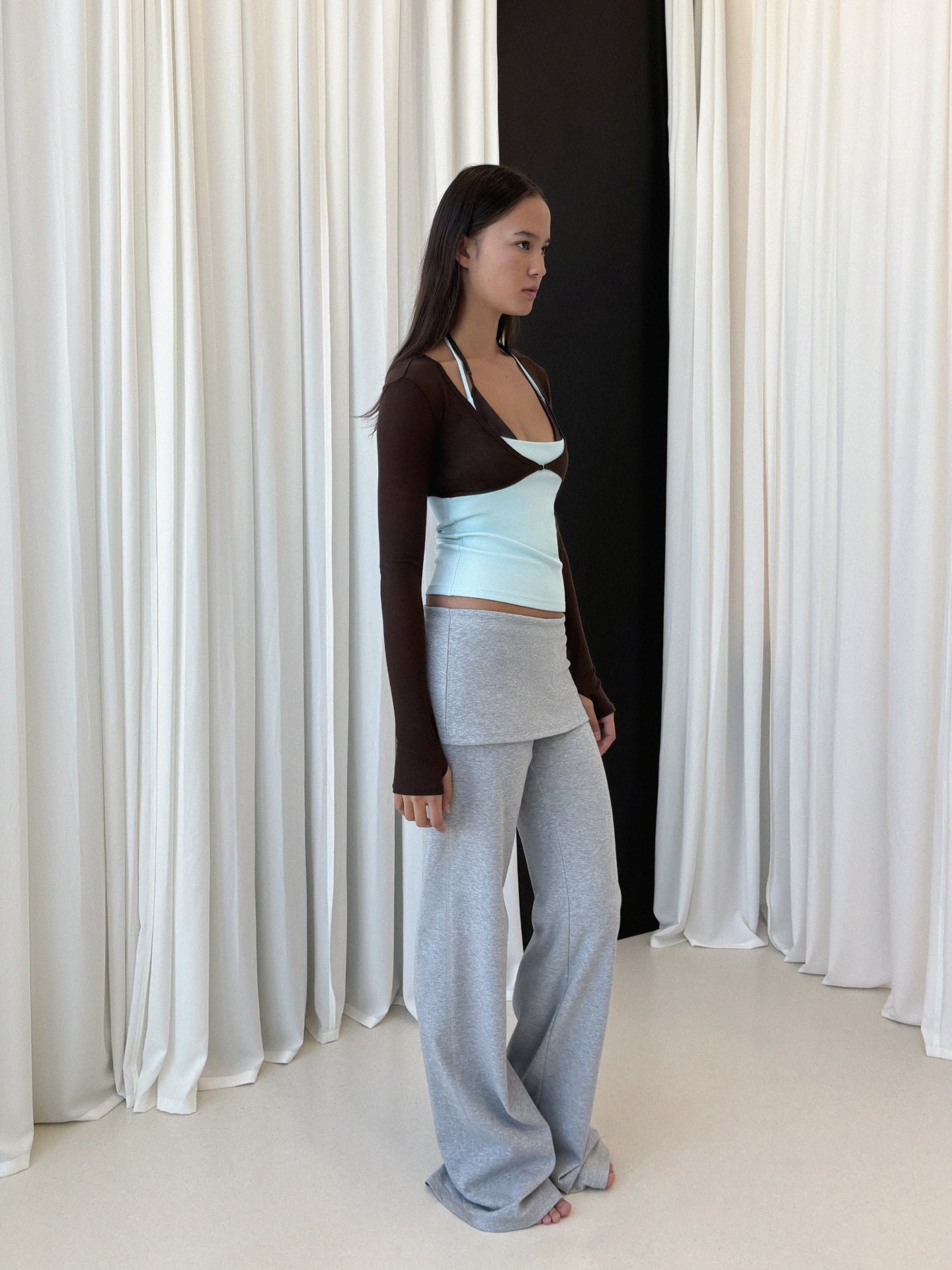 Fitted Open-Back Halter Tank