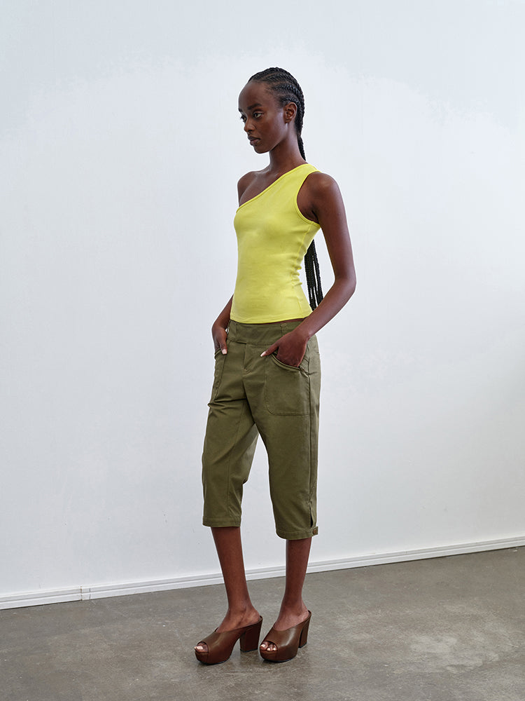 "Hourglass" Asymmetrical Fitted Top
