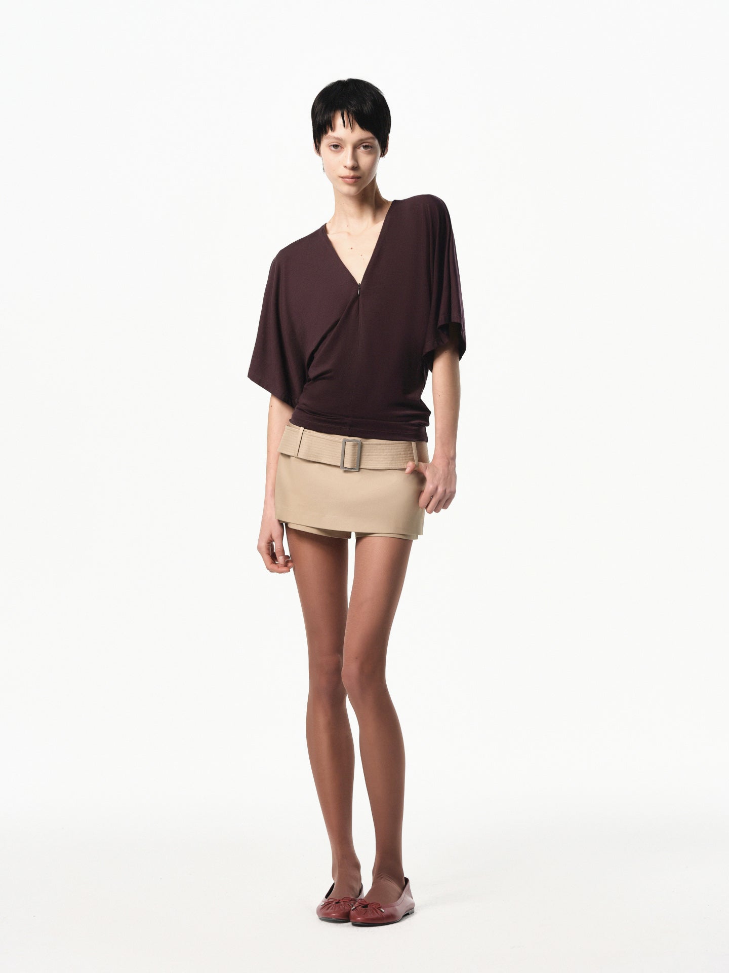 “Dandy” Belted Mini Skort